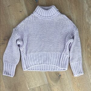 Free People Lilac Turtleneck Sweater